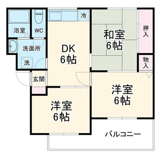 サンヴァリーⅡ【3階】の間取り