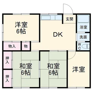 国見荘【101号室】の間取り