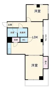 パティオA棟【2階】の間取り