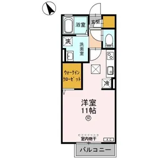 メルベーユE【1階】の間取り