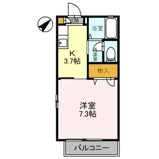 レオンB【1階】の間取り