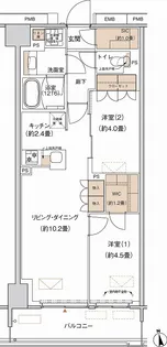 プライムネクサス大森北【4階】の間取り