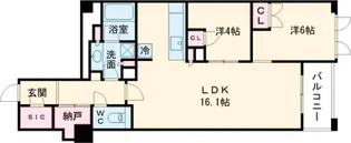 アトラス京都御所西【3階】の間取り