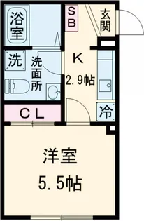 ノルディア奥沢【2階】の間取り