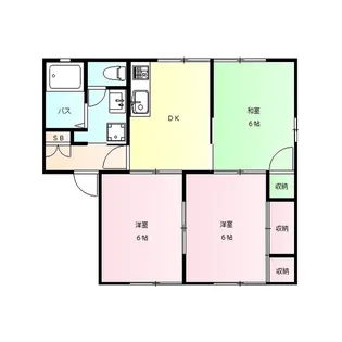 ニフティーパレスB【2階】の間取り