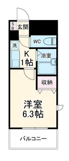 アパートメントハウスアトリウム【7階】の間取り