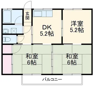 菊地ハイツ【202号室】の間取り