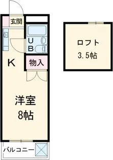 パールシティアサヒ【1階】の間取り