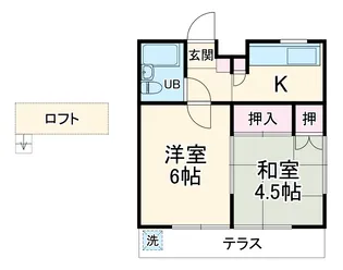 ジュネパレス松戸45【103号室】の間取り