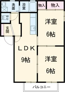 パルテールB【1階】の間取り