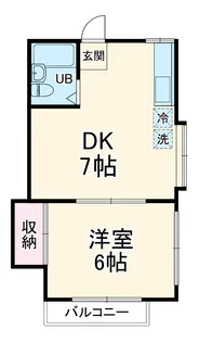 サンライフ四街道【206号室】の間取り