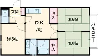 川口ハイツ【202号室】の間取り