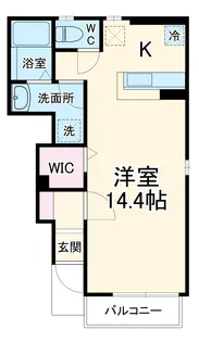 サニーサイド岡Ⅱ【1階】の間取り