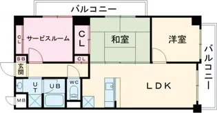レジデンス八王子上野町【4階】の間取り
