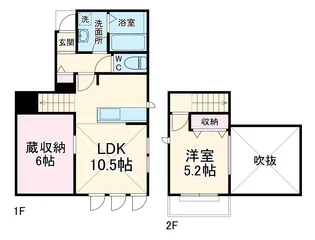 Halelea【1F号室】の間取り