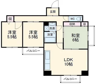 アメニティプラザ【5階】の間取り