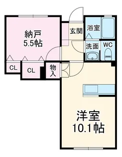 アベニール セレスト【103号室】の間取り