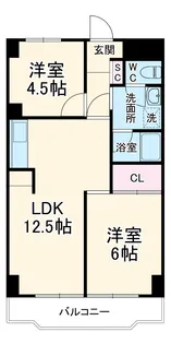入間市駅前第二ビル【0703号室】の間取り