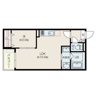 Jack yamaguchiⅠ【1階】の間取り