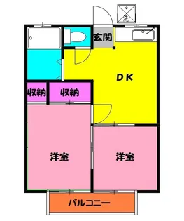 ルミネ高橋【102号室】の間取り