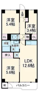 志木ファイブハイツ【2F号室】の間取り