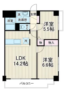 ヒルシュガッセ【2階】の間取り
