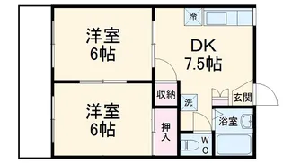 ハイツ明和【2階】の間取り