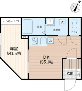 vinosity北柏【203号室】の間取り