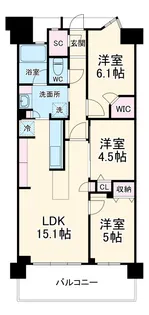 ルピアコート宮前平【3階】の間取り