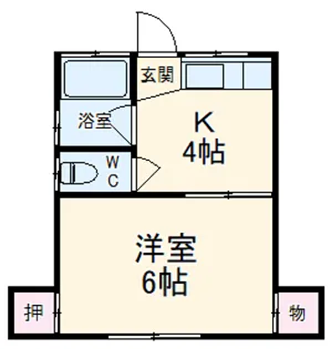 第三堀越ハイツ【2階】の間取り