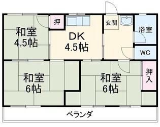 コーポ竹の花【2階】の間取り