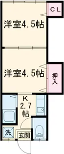東和コーポ【2階】の間取り