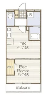 CLARTE葛城【3階】の間取り