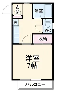 クレールステージ南浦和【201号室】の間取り