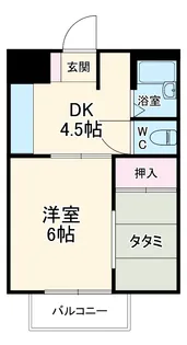 SUMIREⅡ【206号室】の間取り