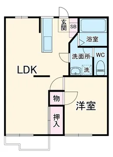 セントラルハイツ B棟【2階】の間取り