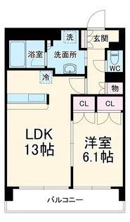グラン・アベニュー名駅【6階】の間取り