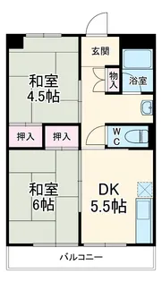 楠団地【502号室】の間取り