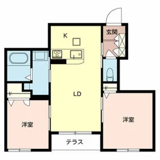 シエルI・K【101号室】の間取り