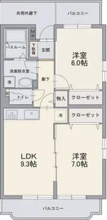 サンライズマルシェ【1階】の間取り