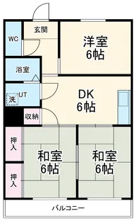 第2磯部コーポ【303号室】の間取り
