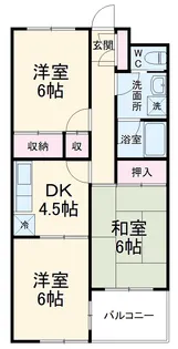 ライフパレス新浜【3階】の間取り