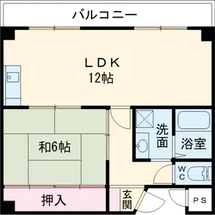 ハイツ小松里【202号室】の間取り