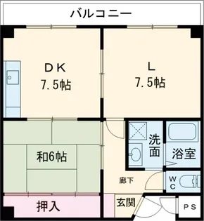 ハイツ小松里【305号室】の間取り