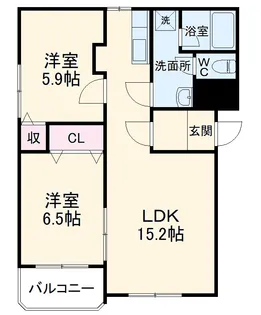 緑風マンション【2階】の間取り