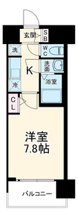 プレサンスNEO大和田STATIONベゼル【4階】の間取り