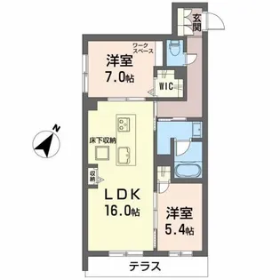 クリザンテーム【1階】の間取り