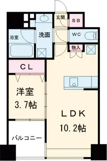 グランカーサ文京千石【5階】の間取り