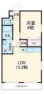プランドール【301号室】の間取り
