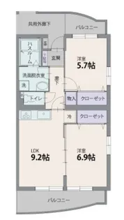 ベアテスPTMⅢ【3階】の間取り